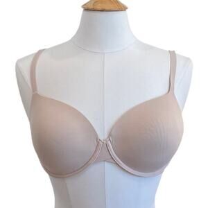 Calvin Klein Beige Perfectly Fit Full Coverage T-Shirt Bra, Size 34DD